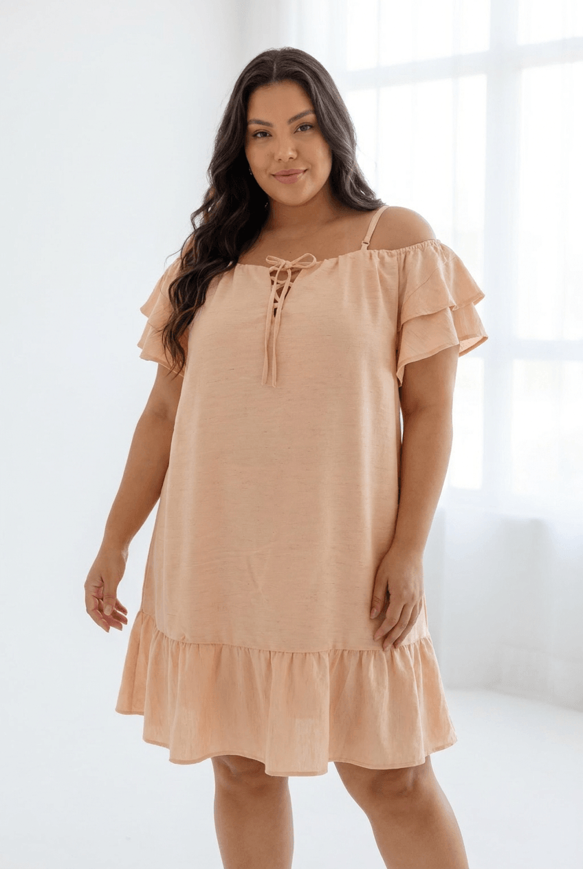 Vestido Maravilha Decote Babado