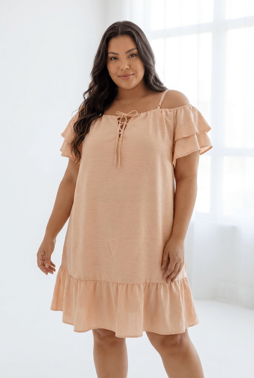 Vestido Maravilha Decote Babado