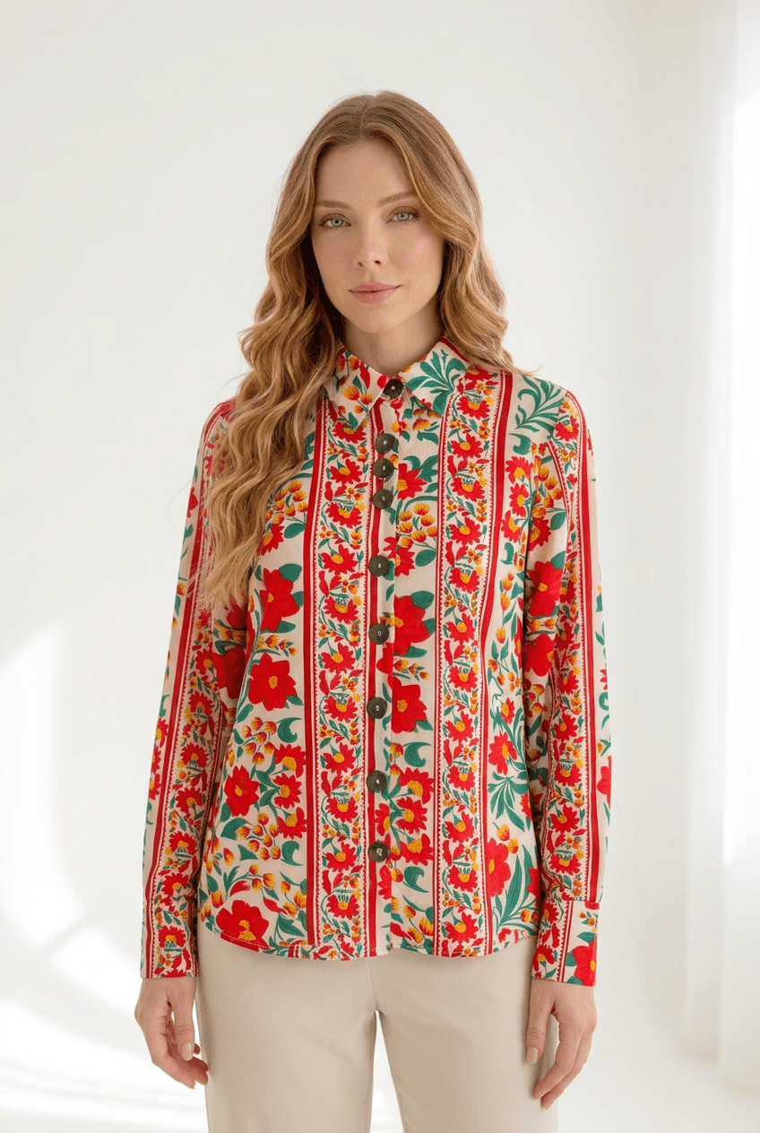Camisa babados