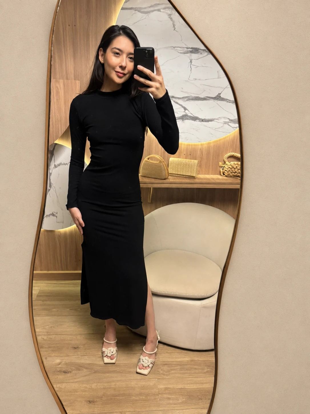 Vestido Basic Manga Longa Lorena